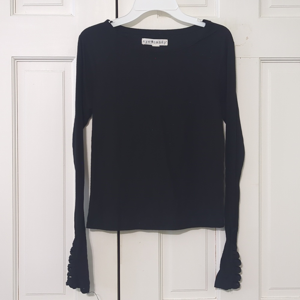 Eye Candy Black Long Sleeve Shirt